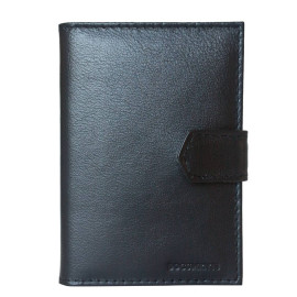 Кожаная документница Loricco black (арт. 7407-01)